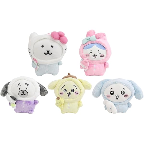 Amazon.co.jp: [Wiwinicos] ちいかわ サンリオコラボ ぬいぐるみ